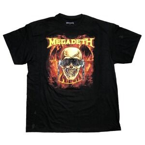 Megadeth Life In Hell T Shirt XL Crush The World Tour 2023 Canada Merch NEW